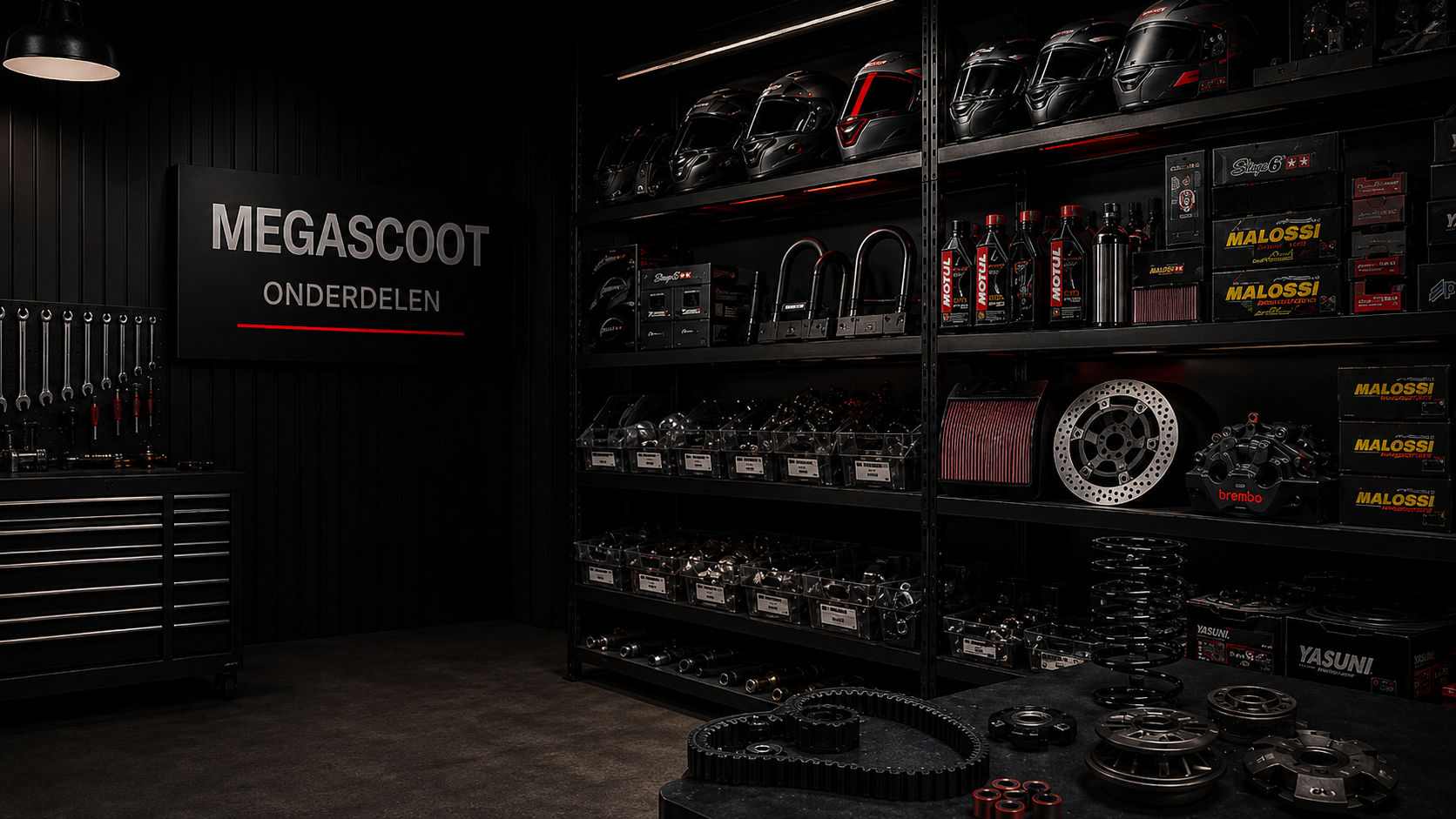Scooter onderdelen en accessoires Zoetermeer bij Megascoot
